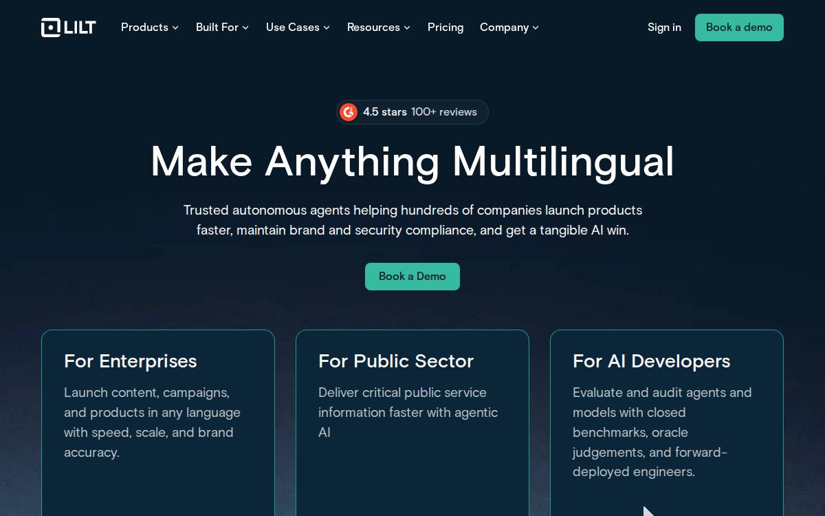 LILT website preview