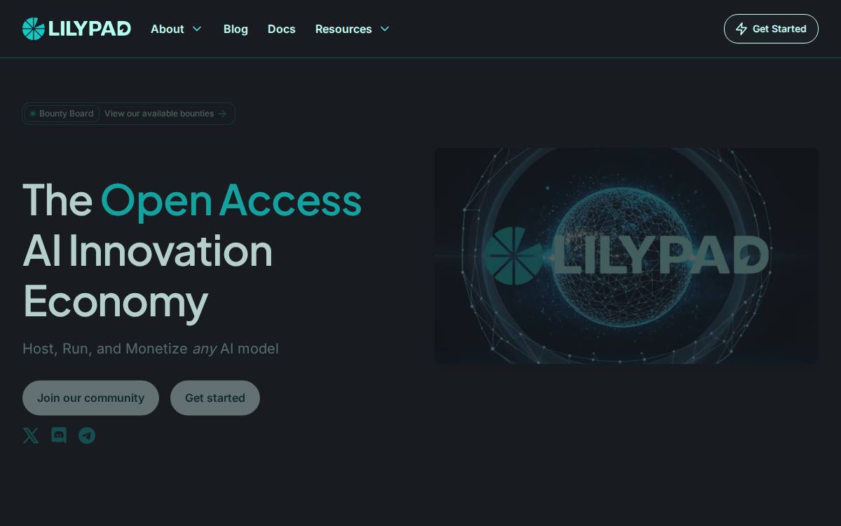 Lilypad website preview
