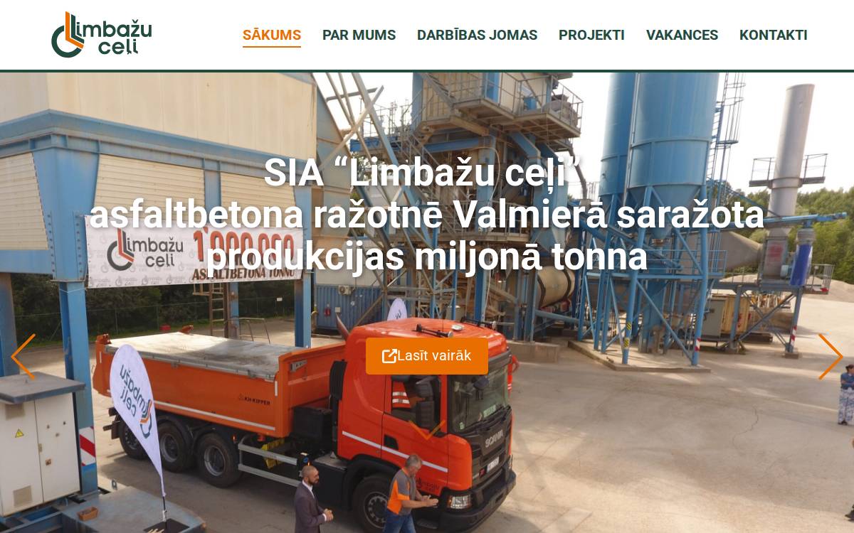 Limbazuceli website preview
