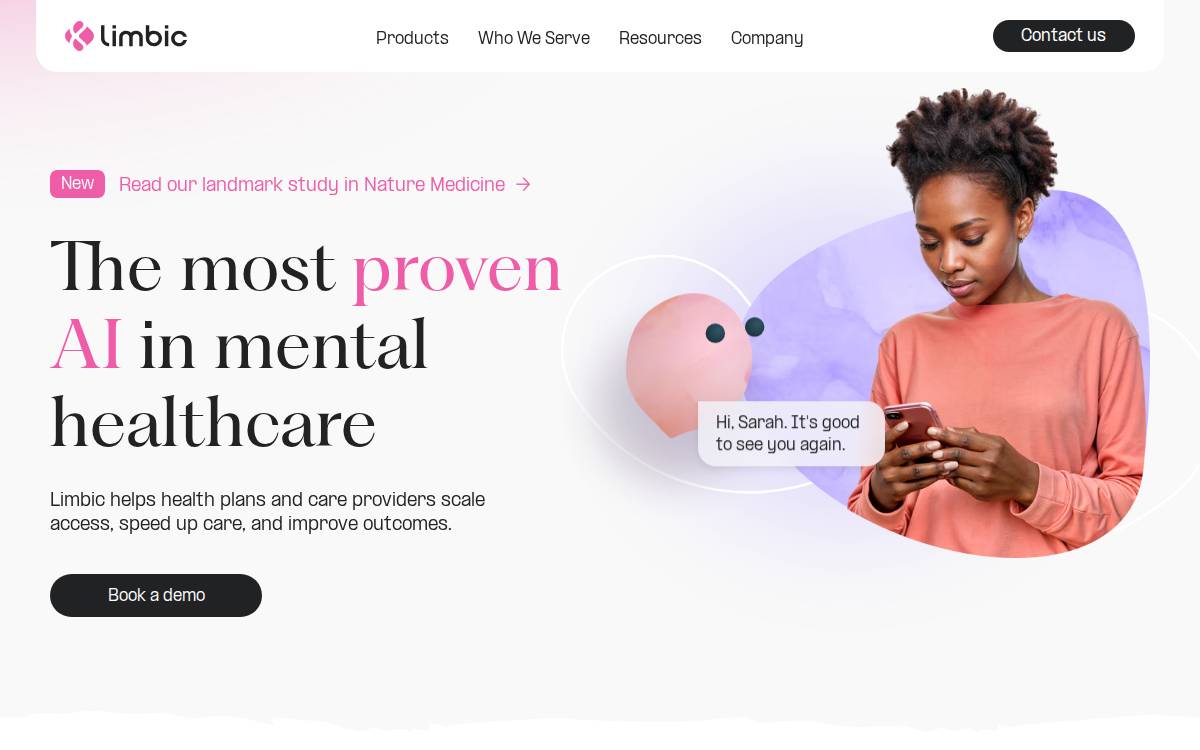 Limbic website preview