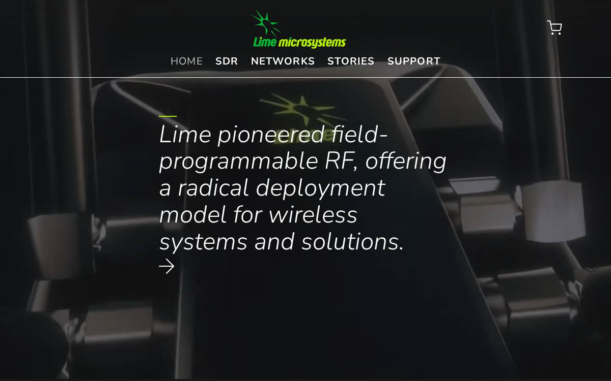 Lime Microsystems website preview