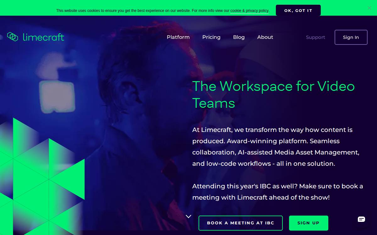 limecraft website preview