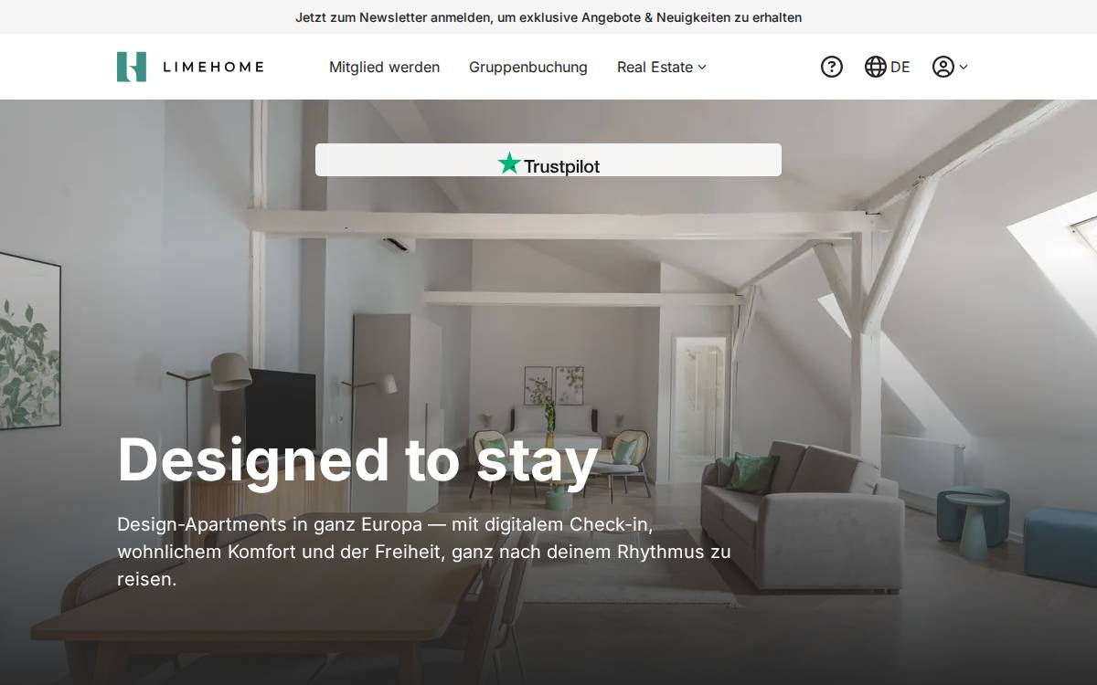 Limehome website preview