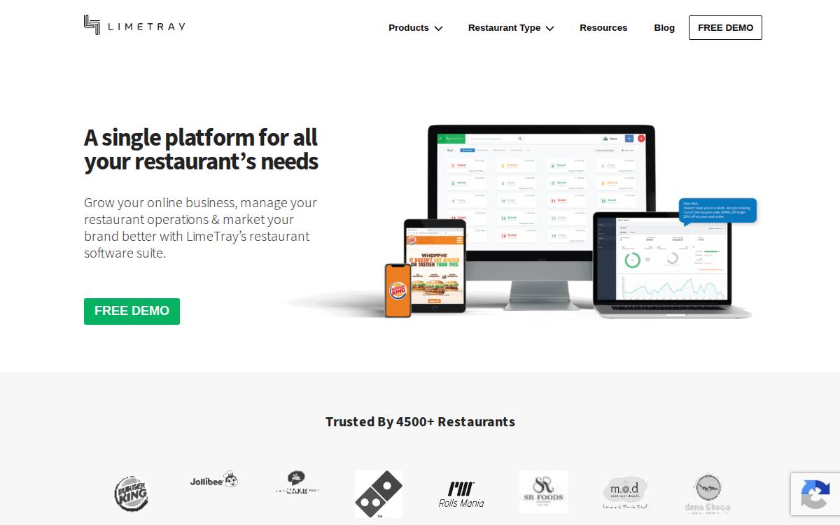 LimeTray website preview