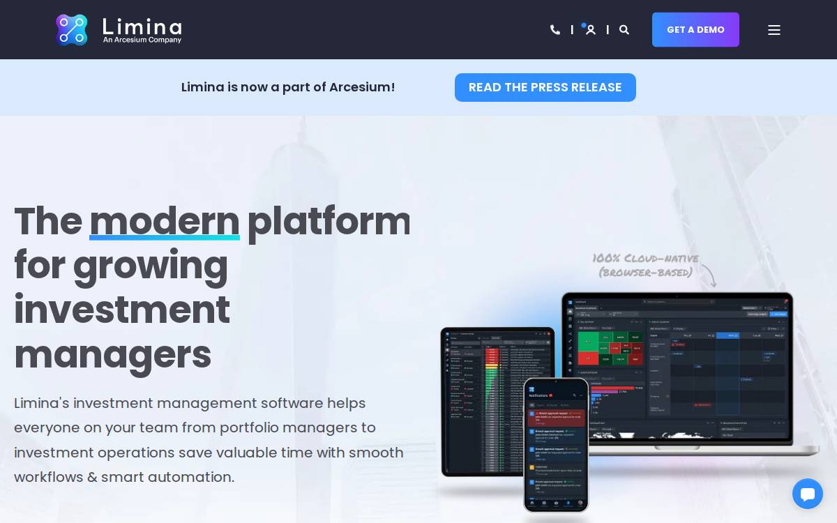 Limina website preview