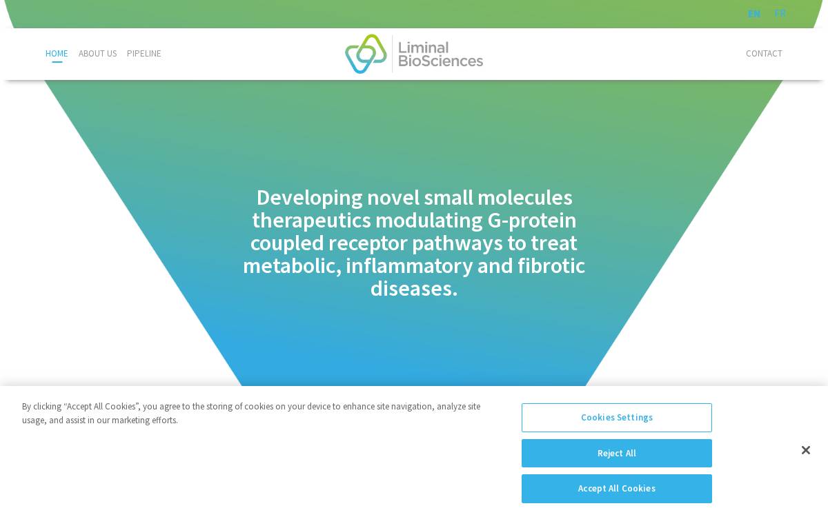 Liminal Biosciences website preview