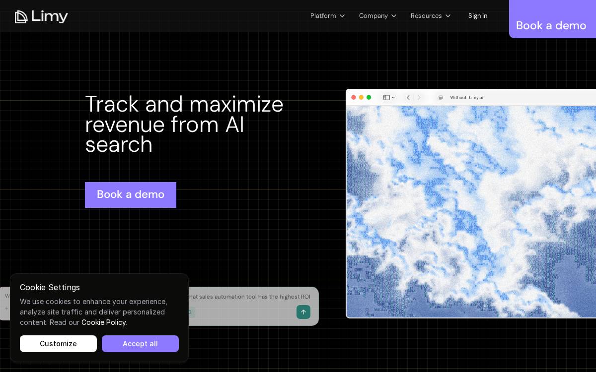 Limy website preview
