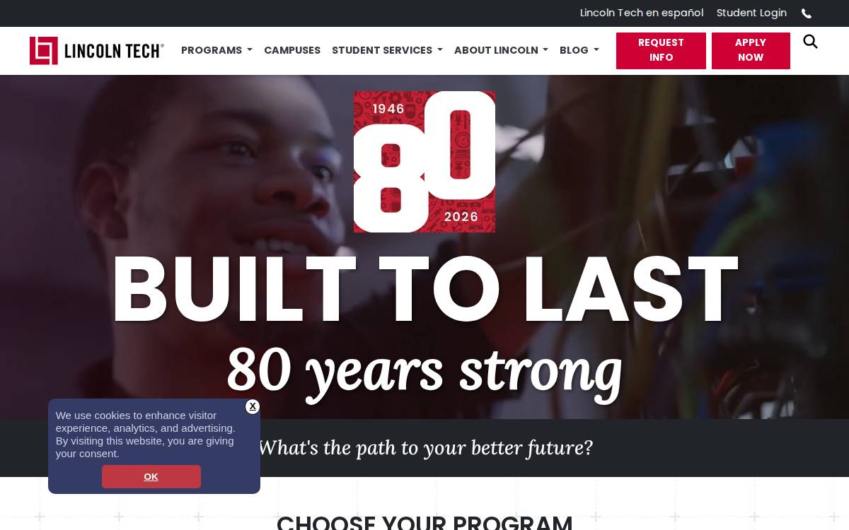 Lincoln Educational Services website preview