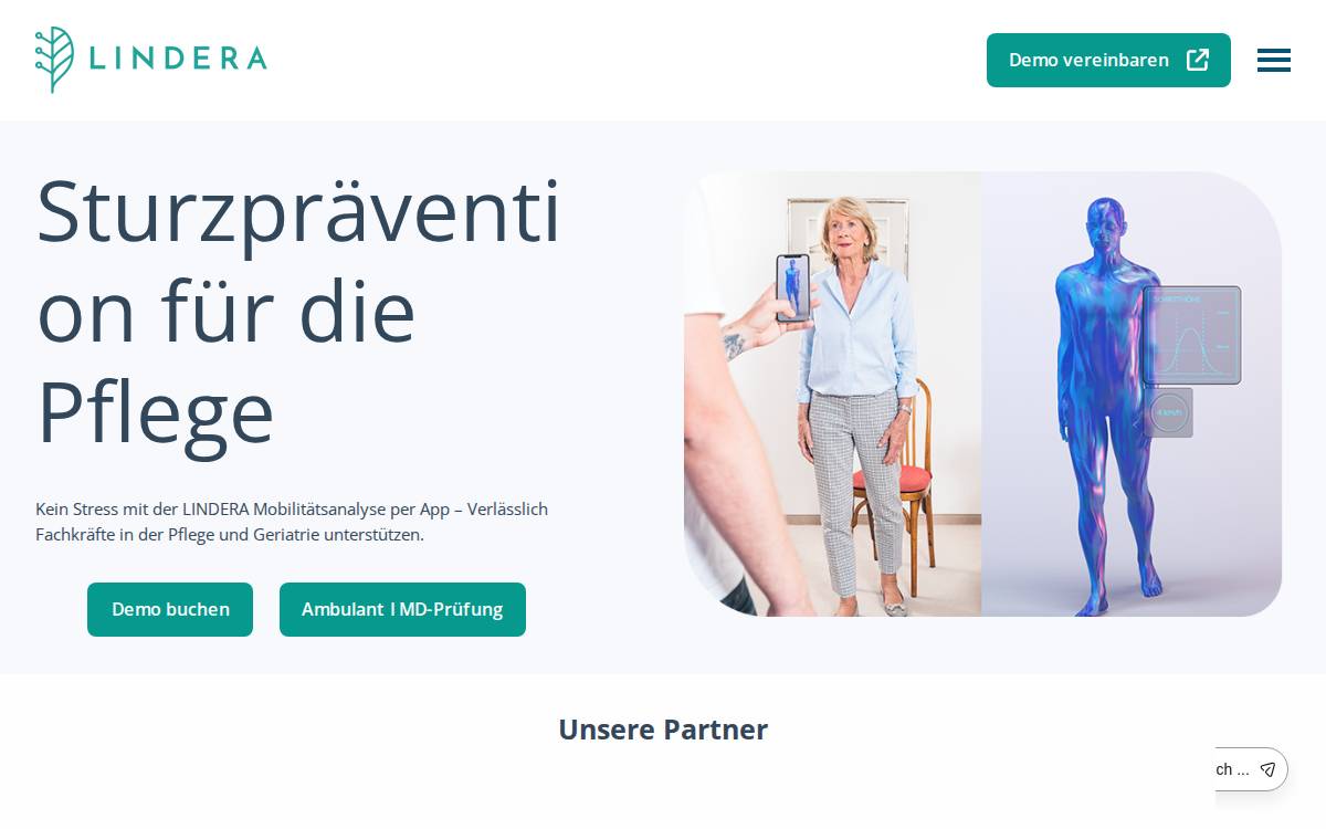 Lindera website preview