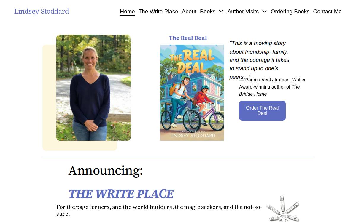 Lindsey Stoddard website preview