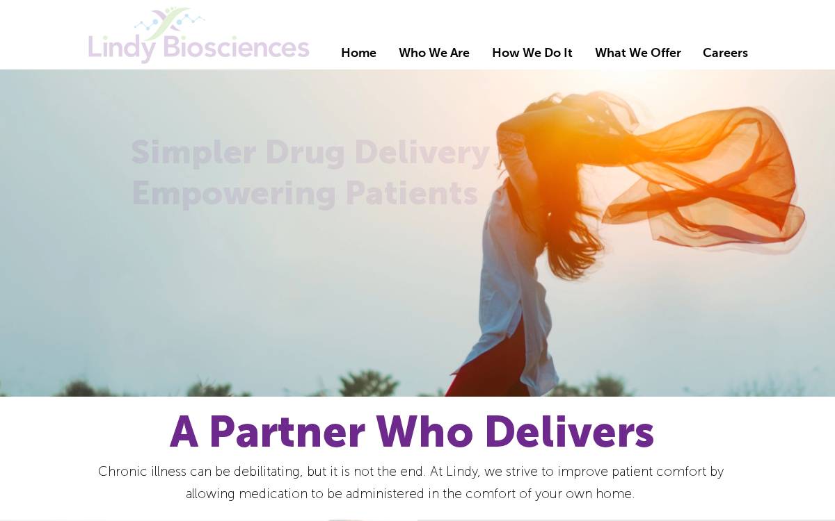 Lindy Biosciences website preview