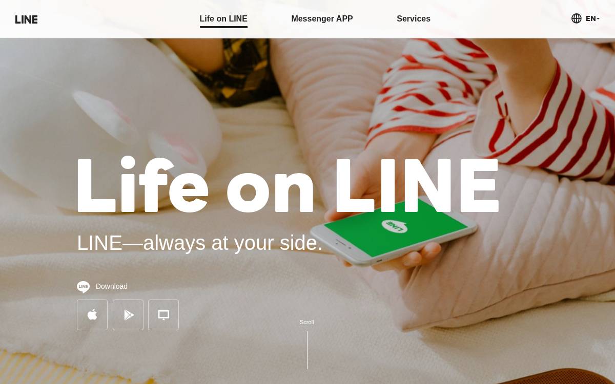 Line website preview