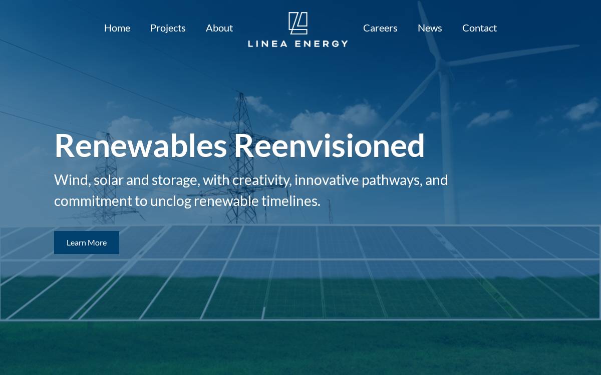 Lineaenergy website preview