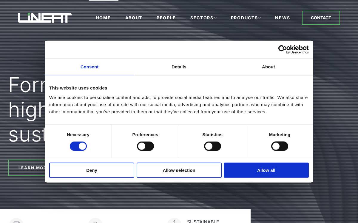 Lineat Seed website preview