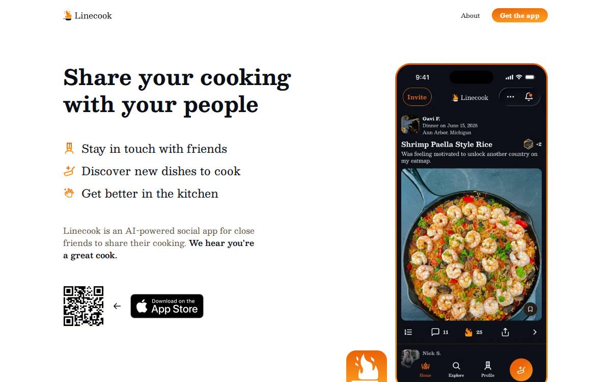 Linecook website preview