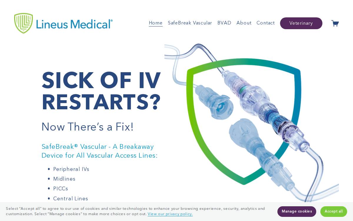 Lineus Medical website preview