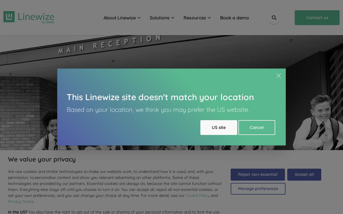 Linewize website preview
