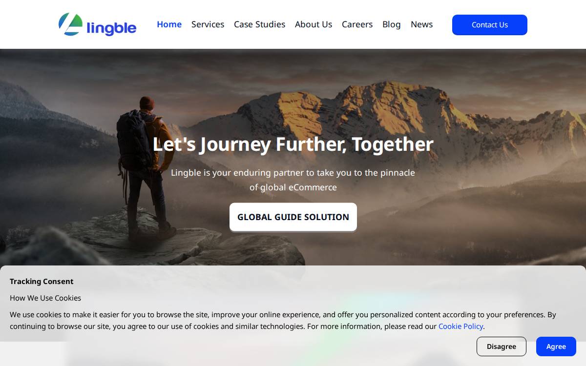 Lingble website preview