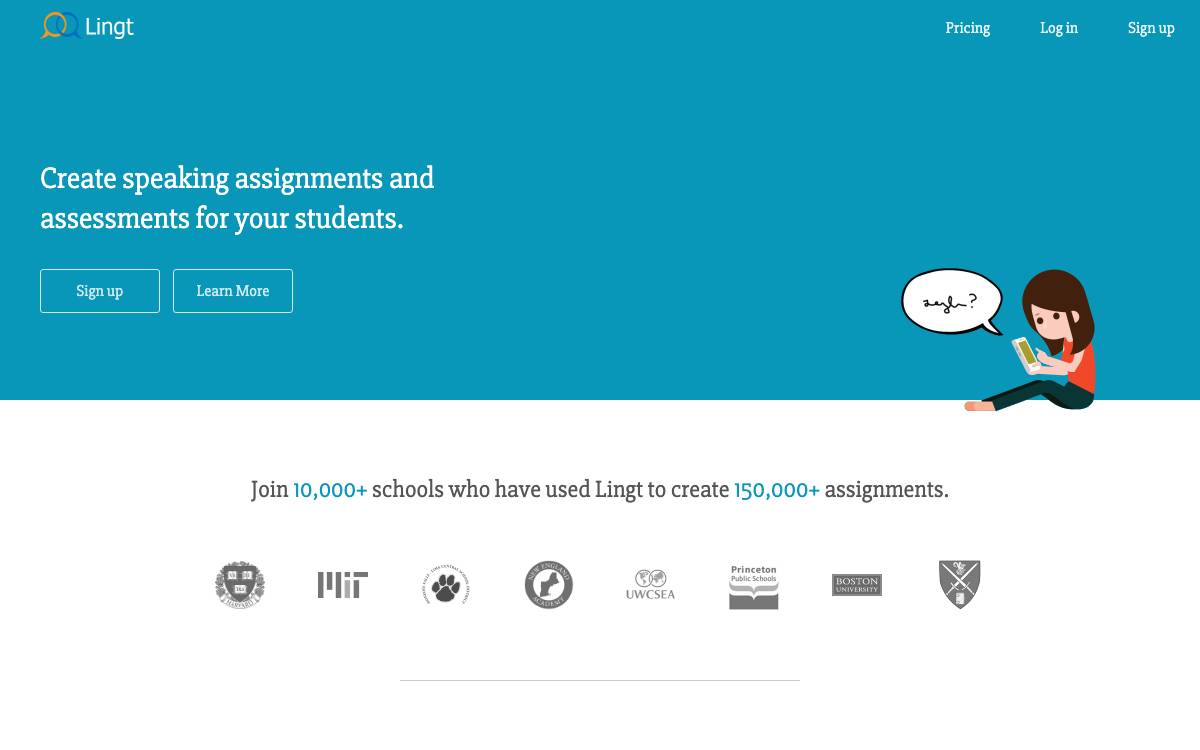 Lingt website preview