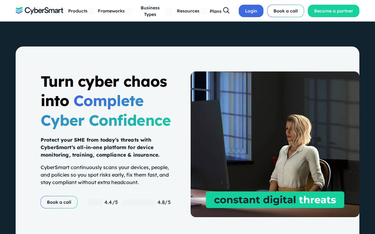Link to CyberSmart's website website preview