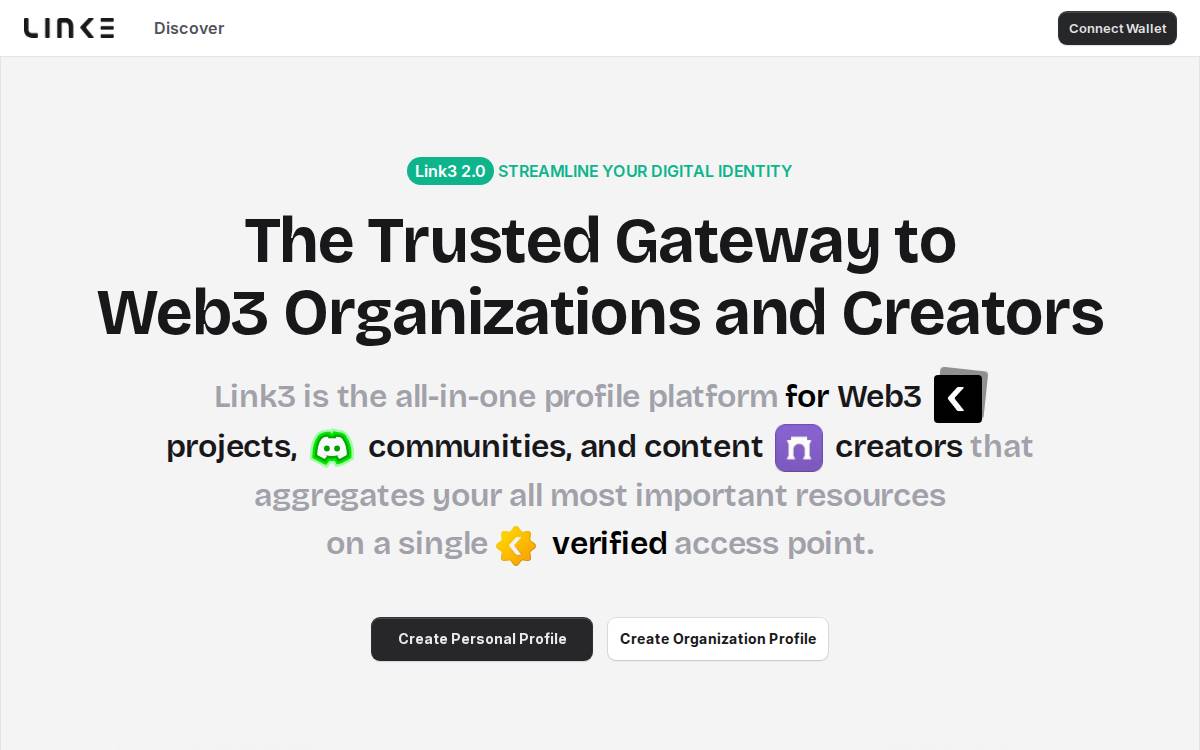 Link3 website preview