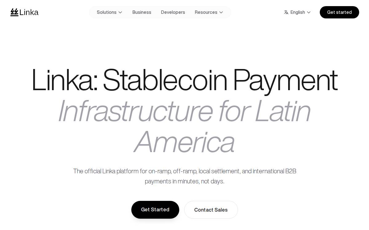 Linka website preview