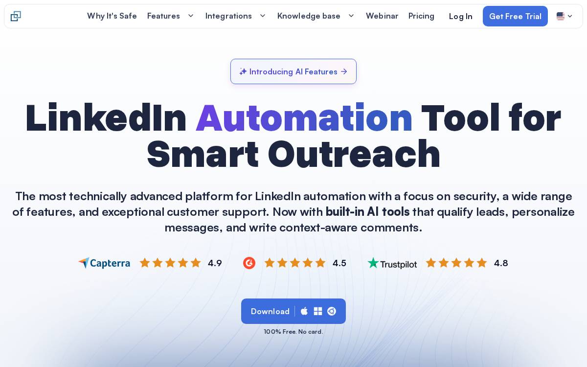 Linkedhelper website preview