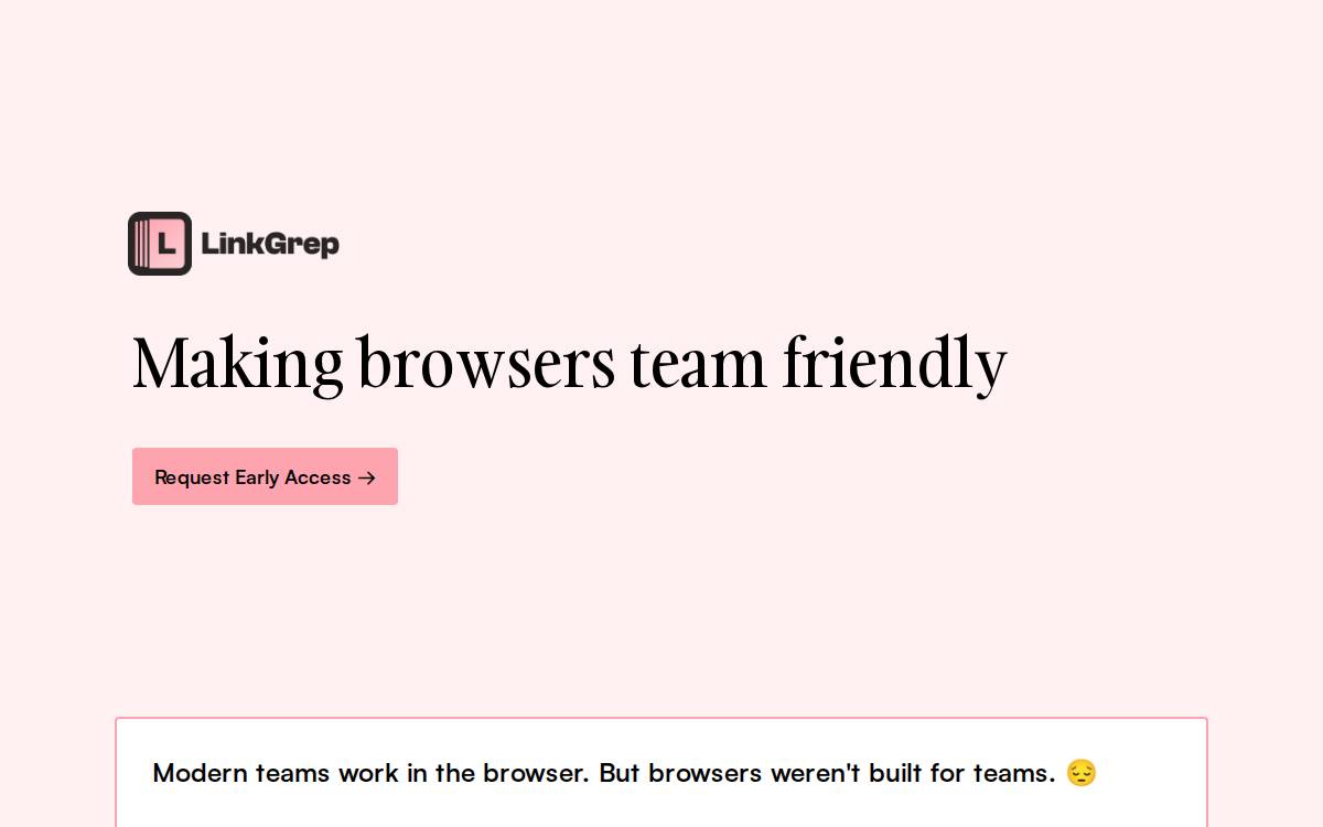 LinkGrep website preview