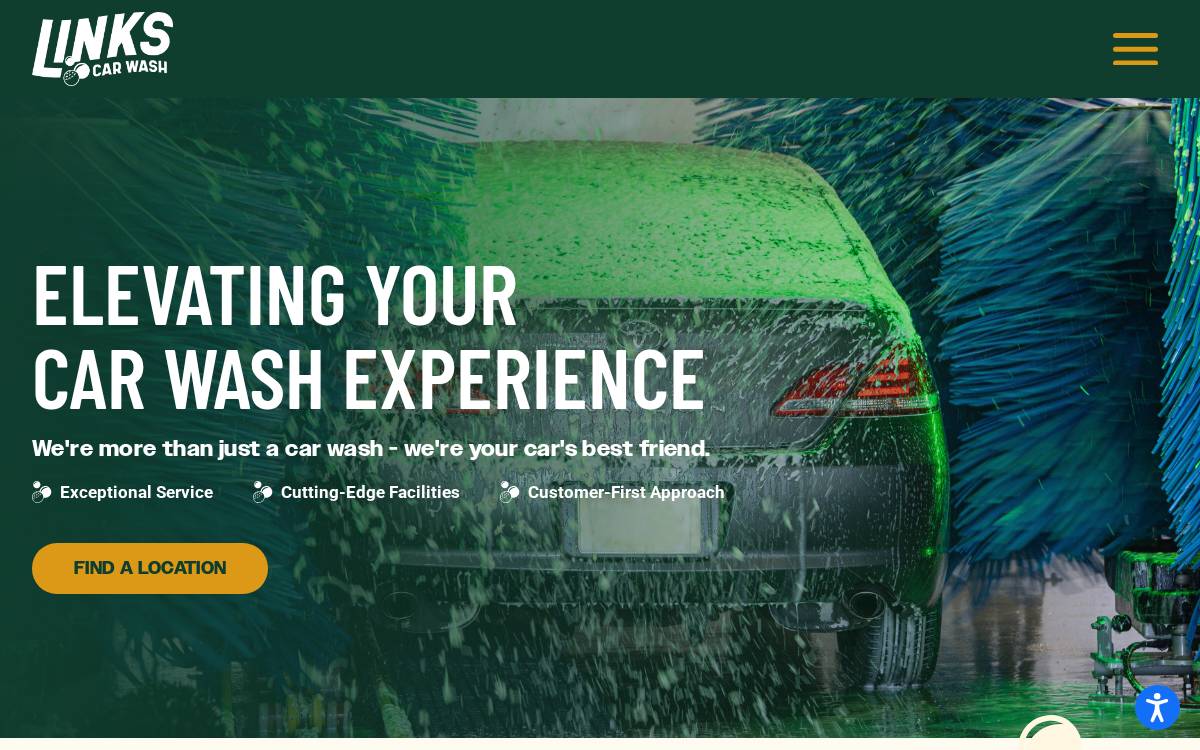 Links Car Wash website preview