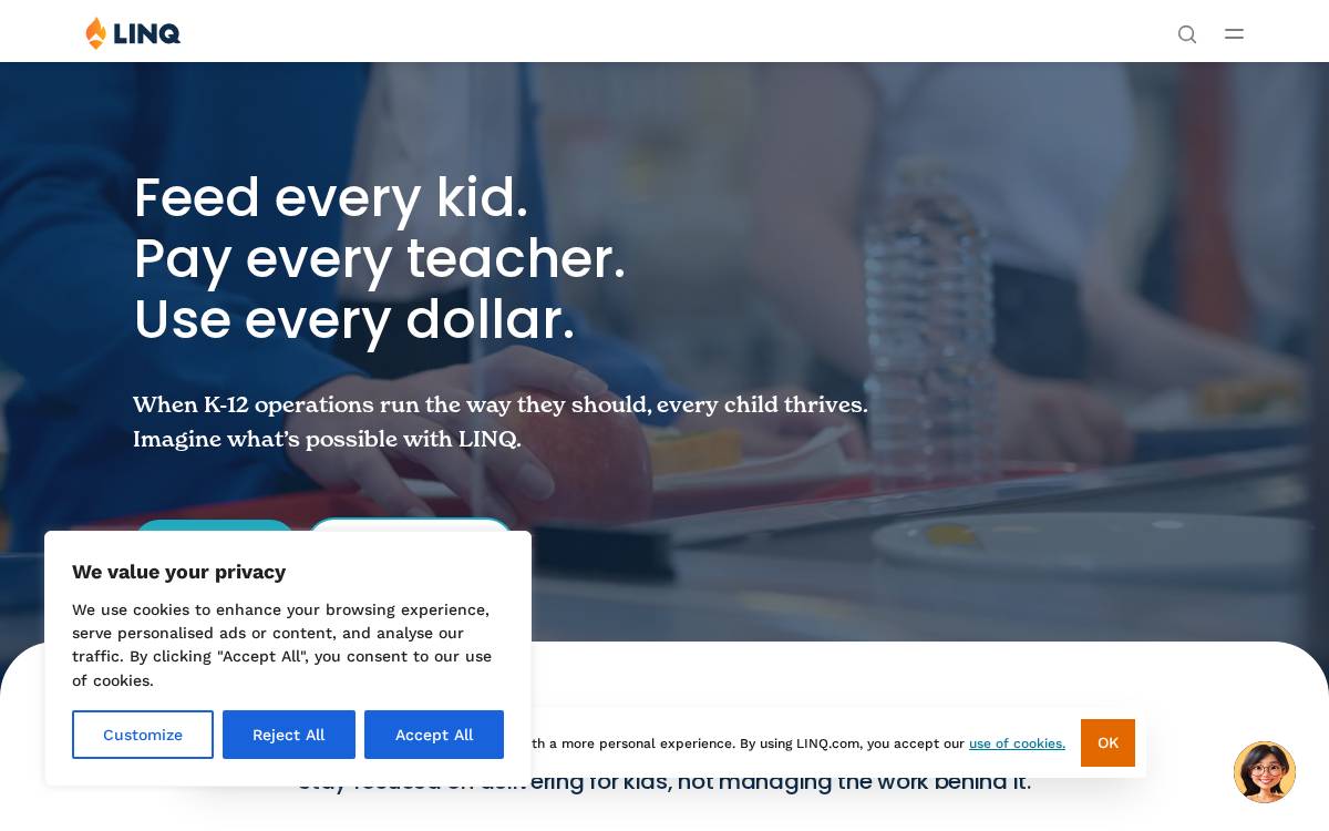 Linq website preview