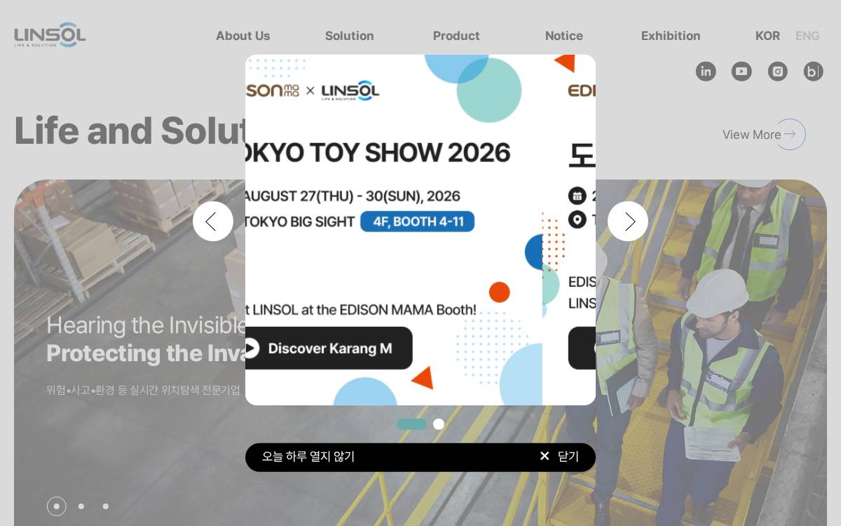 LINSOL website preview