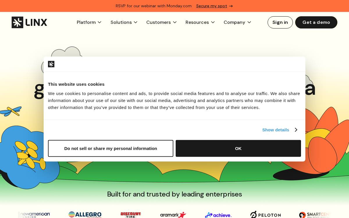 Linx Security website preview