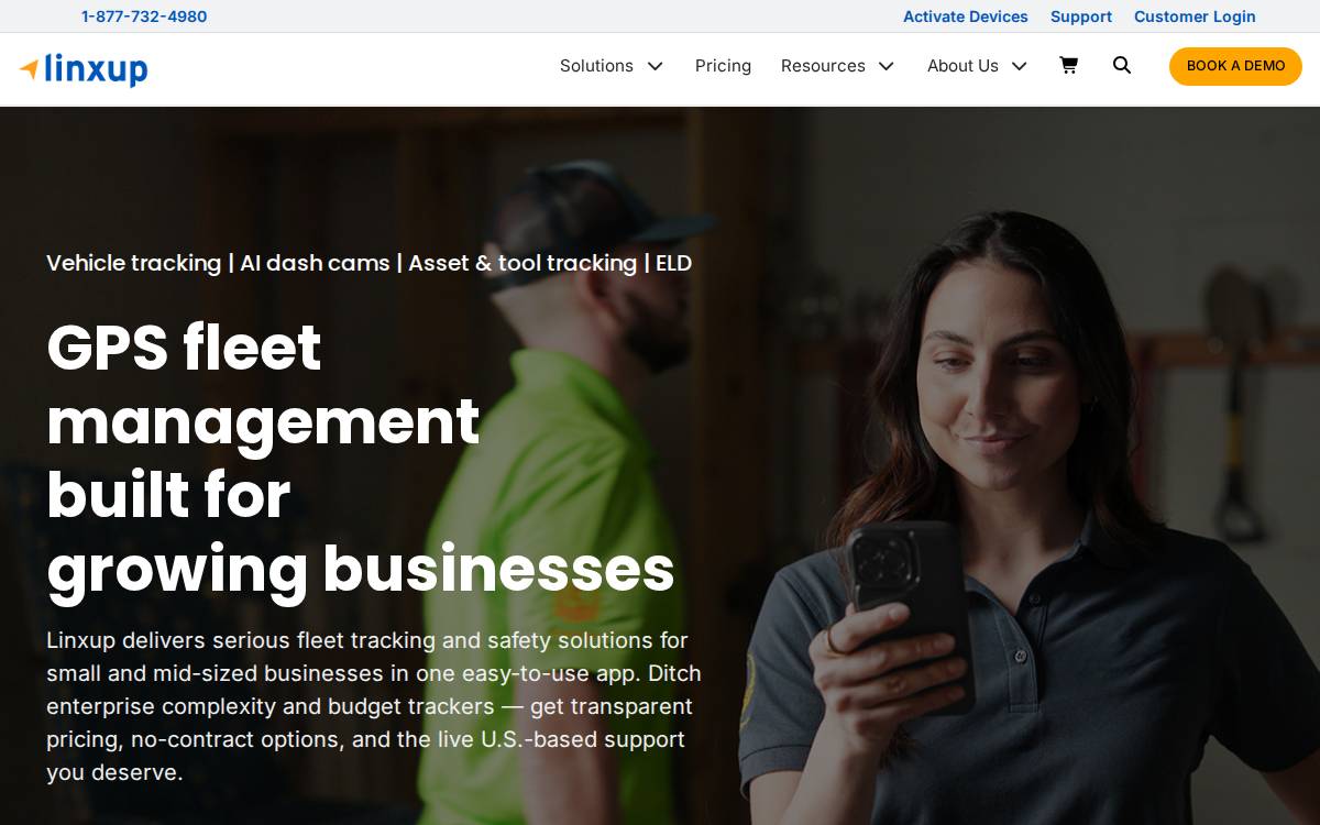Linxup website preview