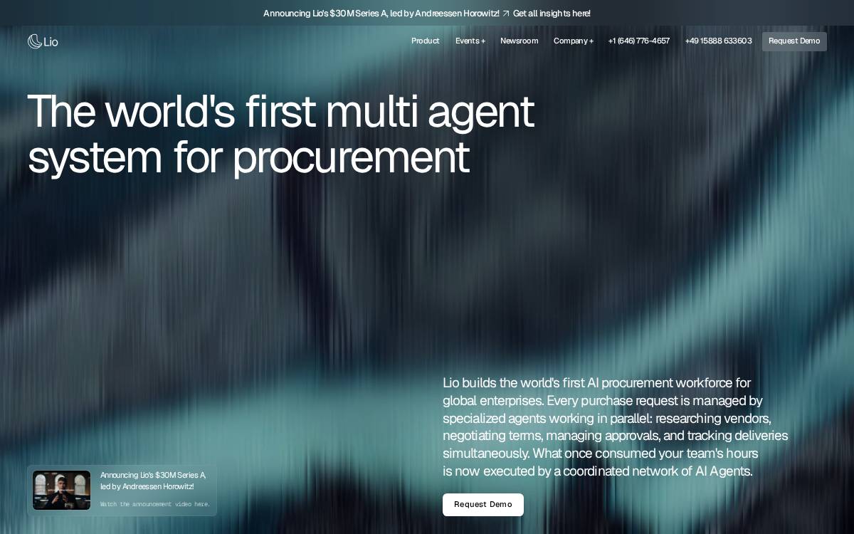 Lio website preview