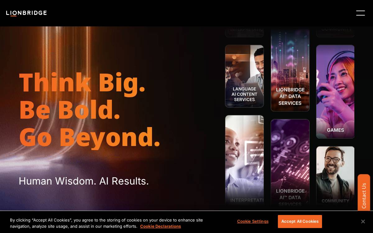 Lionbridge website preview