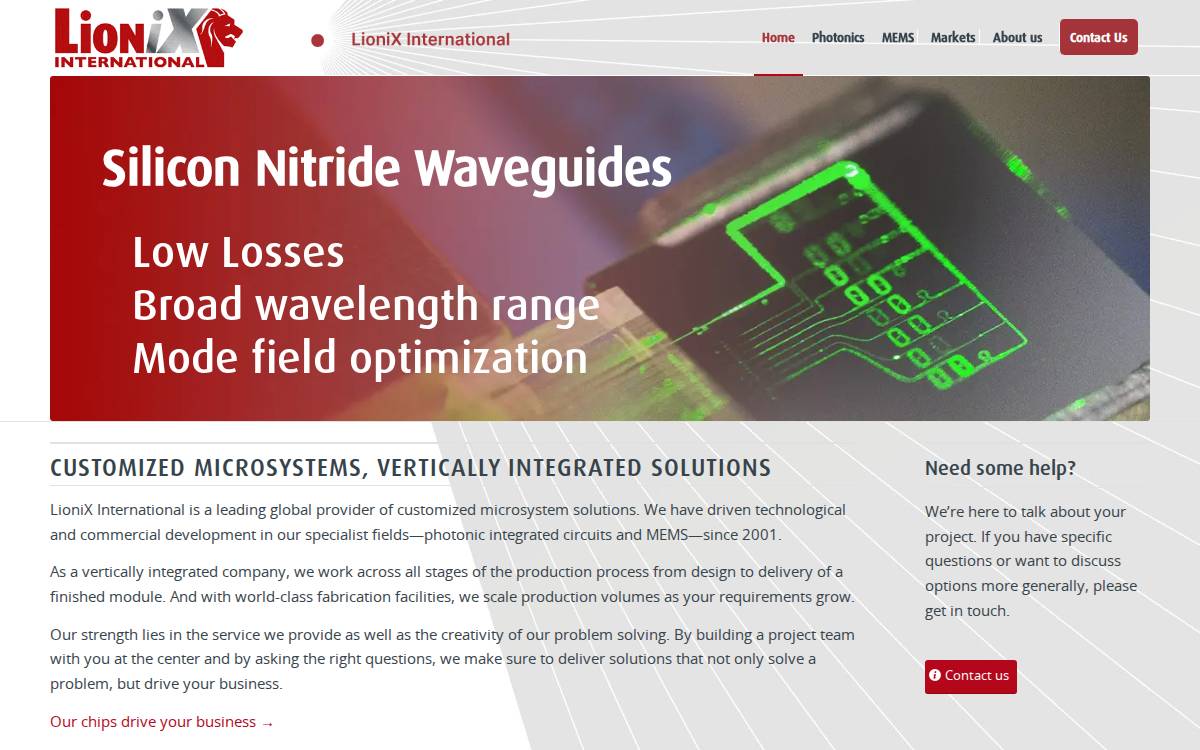 Lionix International website preview