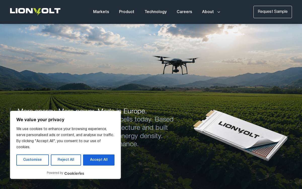 LionVolt website preview