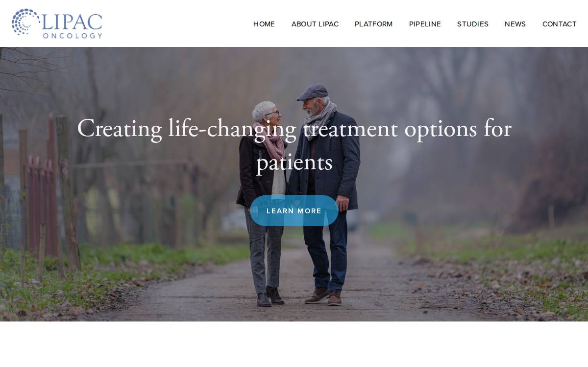 LIPAC Oncology website preview
