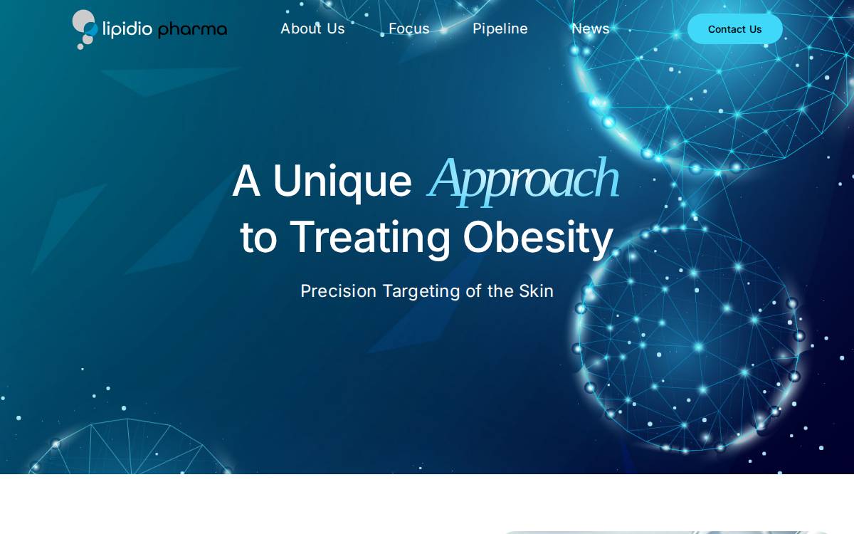 Lipidiopharma website preview