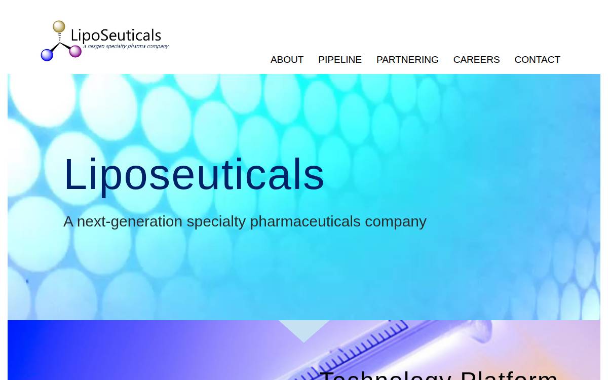 Liposeuticals website preview