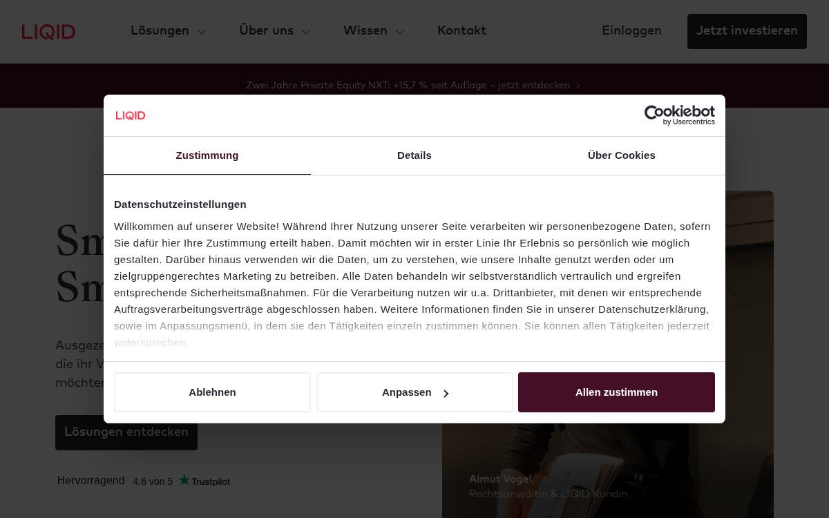 Liqid website preview
