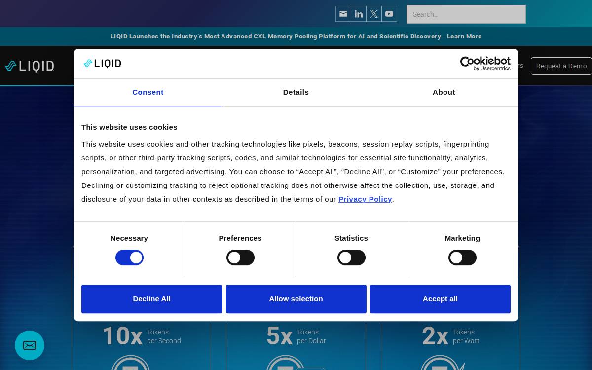 Liqid website preview