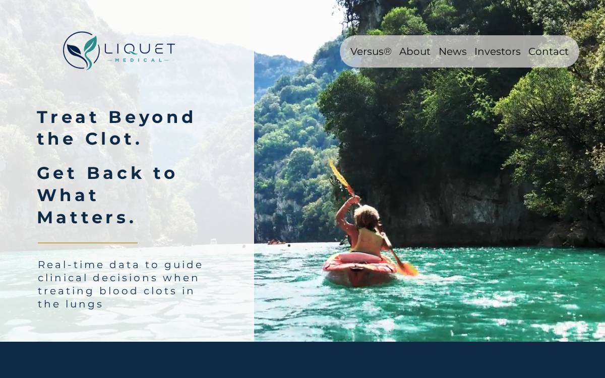 Liquet Medical website preview