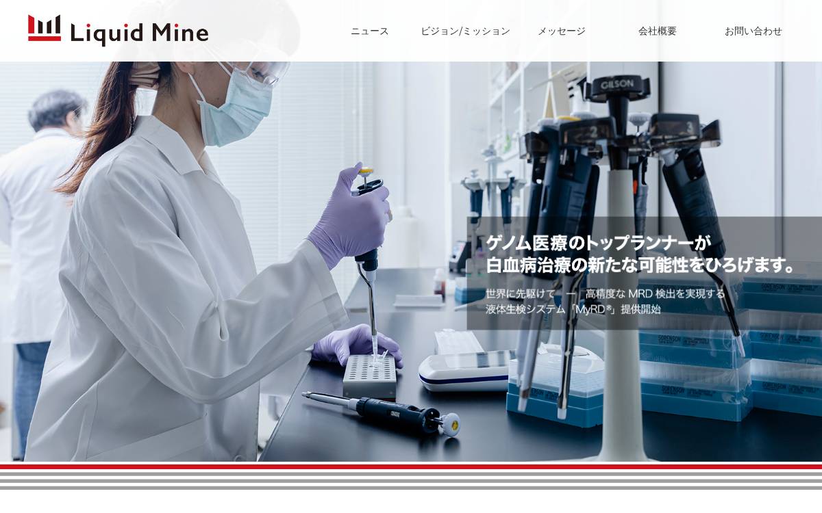 株式会社Liquid Mine website preview