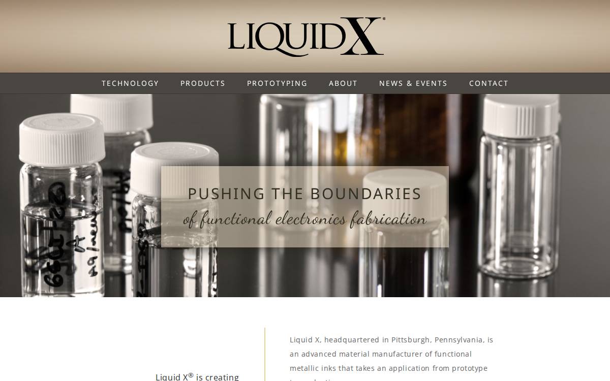 Liquid X website preview
