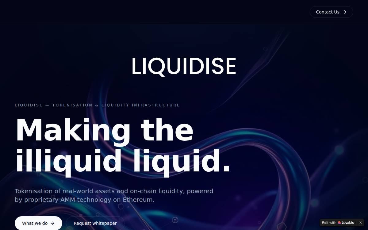 Liquidise website preview