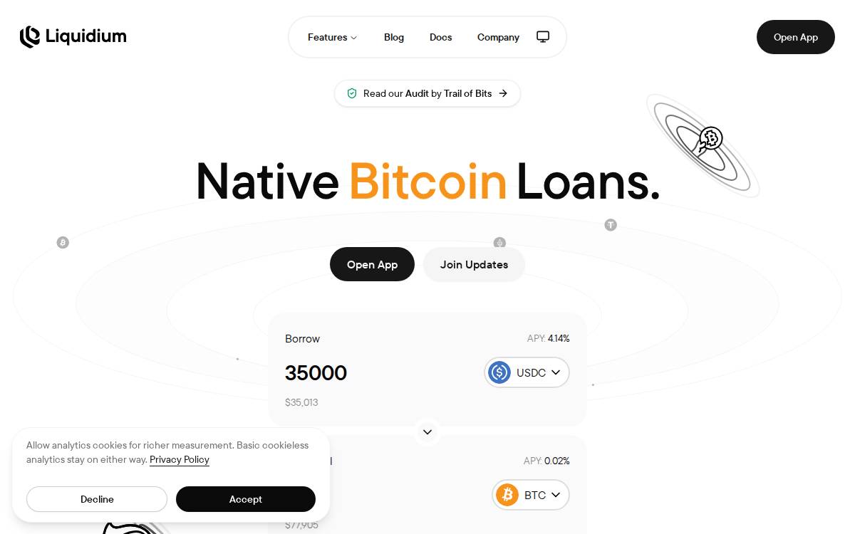 Liquidium website preview