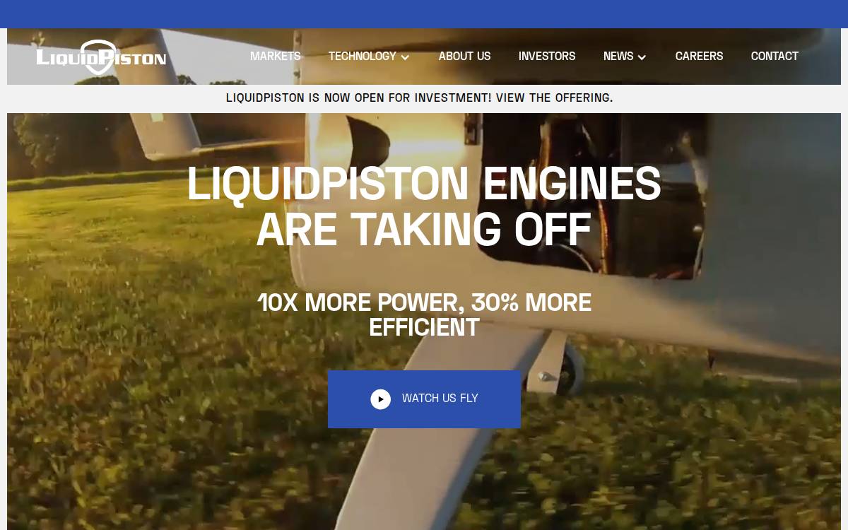 LiquidPiston website preview
