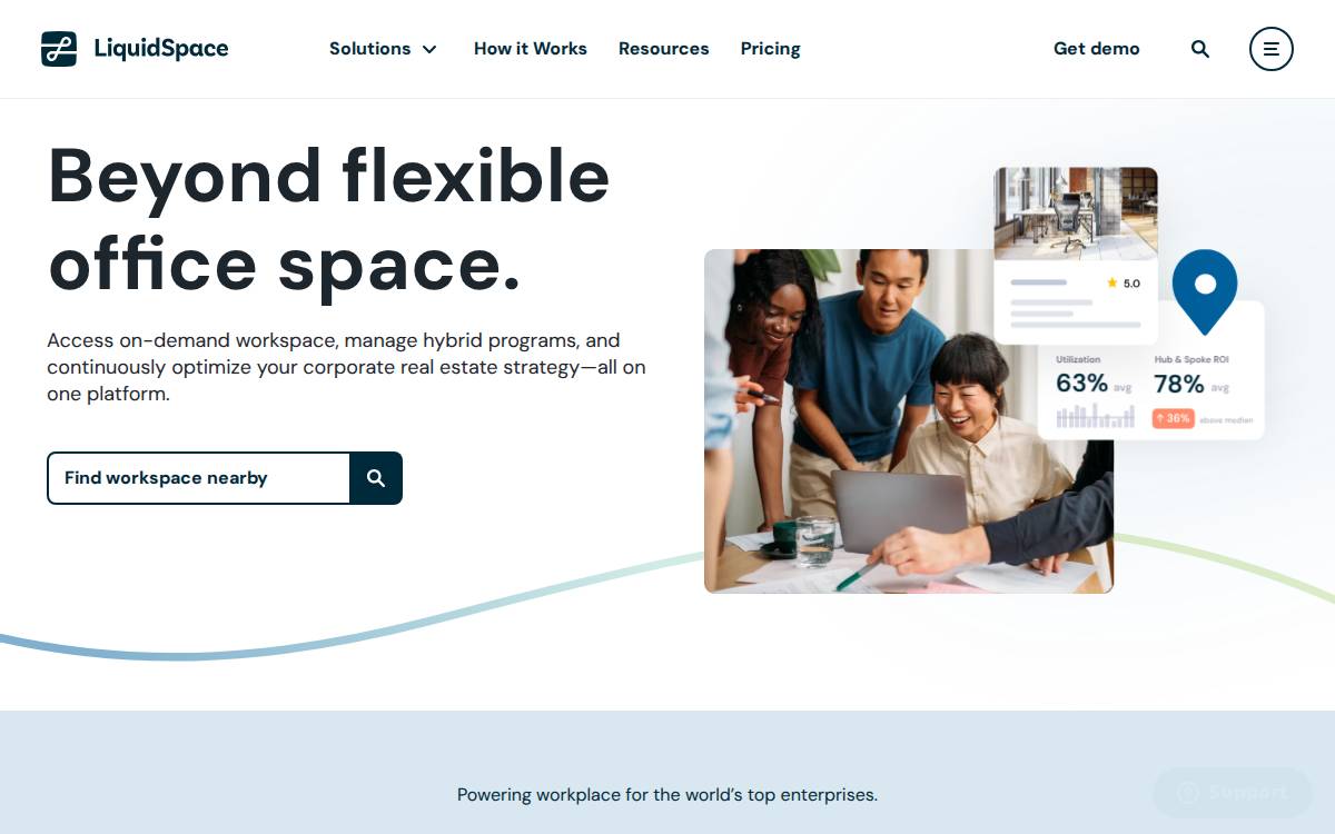 Liquidspace website preview