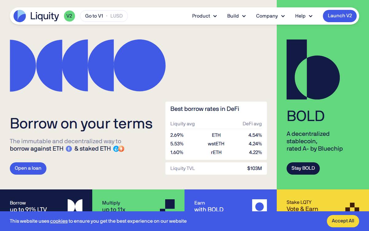 Liquity website preview